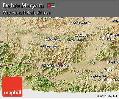 Satellite Panoramic Map of Debre Maryam
