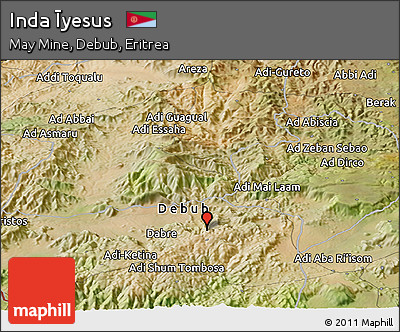 Satellite Panoramic Map of Inda Īyesus