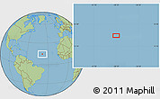 Savanna Style Location Map of the area around 14° 46' 42" N, 38° 10' 29" W