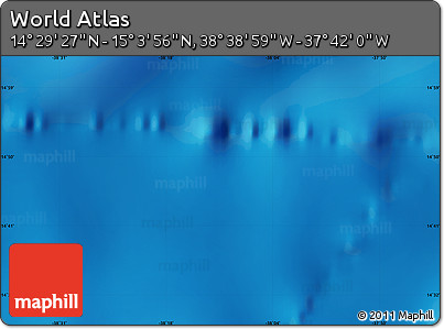 Physical Map of the Area around 14° 46' 42" N, 38° 10' 29" W