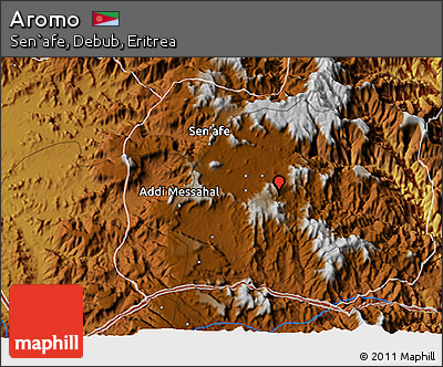 Physical 3D Map of Aromo