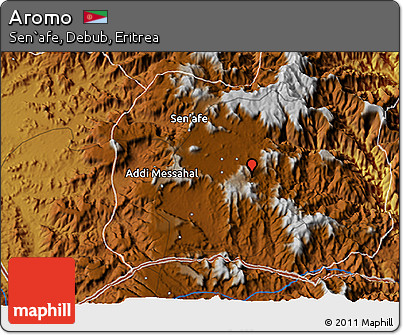 Physical 3D Map of Aromo