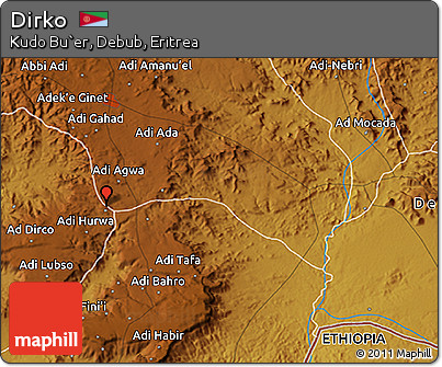 Physical 3D Map of Dirko