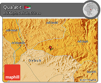 Political 3D Map of Qua'atit