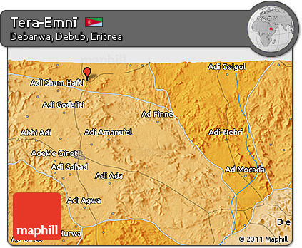 Political 3D Map of Tera-Emnī