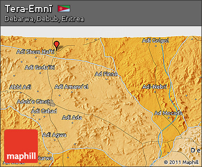 Political 3D Map of Tera-Emnī