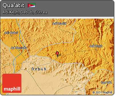 Political 3D Map of Qua'atit