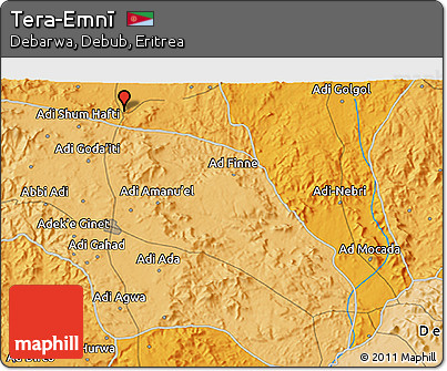 Political 3D Map of Tera-Emnī