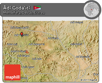 Satellite 3D Map of Ādī Goda'itī