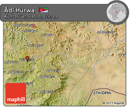 Satellite 3D Map of Ādī Hurwa