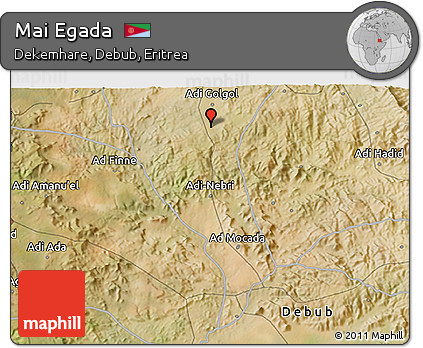 Satellite 3D Map of Mai Egada