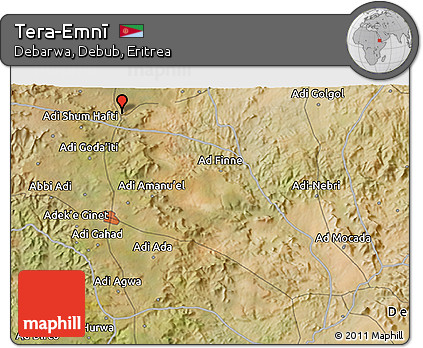 Satellite 3D Map of Tera-Emnī