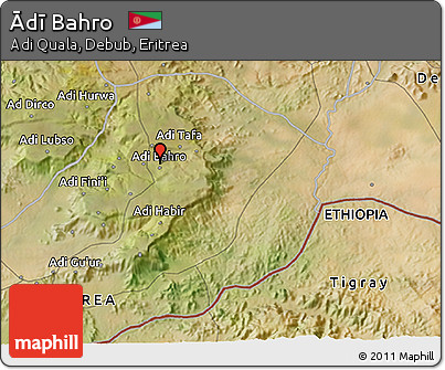 Satellite 3D Map of Ādī Bahro