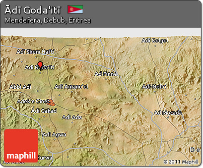 Satellite 3D Map of Ādī Goda'itī