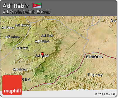 Satellite 3D Map of Ādī Hābir
