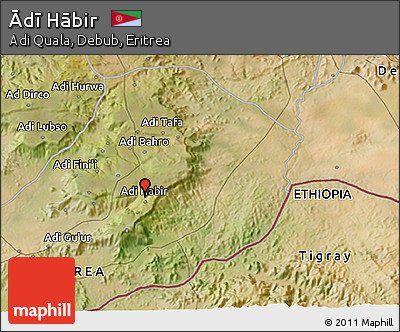 Satellite 3D Map of Ādī Hābir