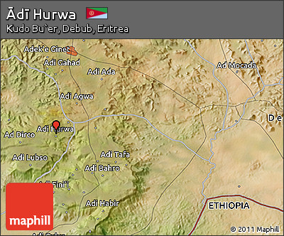 Satellite 3D Map of Ādī Hurwa