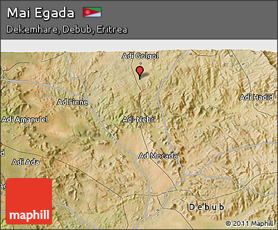 Satellite 3D Map of Mai Egada
