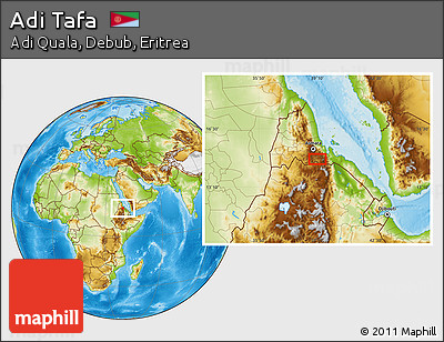 Physical Location Map of Adi Tafa