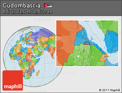 Political Location Map of Cudombascia