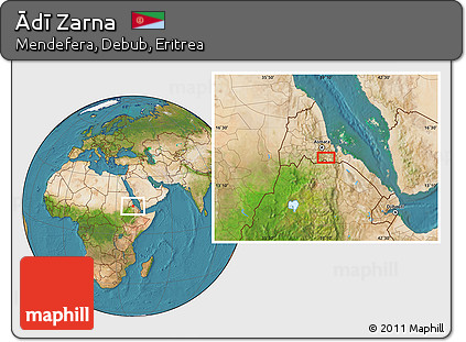 Satellite Location Map of Ādī Zarna