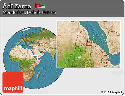 Satellite Location Map of Ādī Zarna