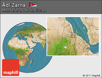 Satellite Location Map of Ādī Zarna
