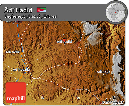 Physical Map of Ādī Hadīd