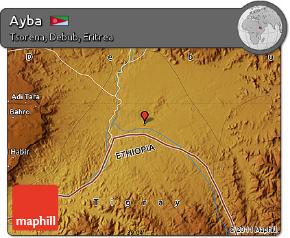 Physical Map of Ayba