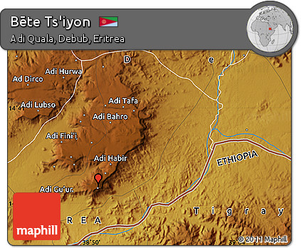 Physical Map of Bēte Ts'iyon