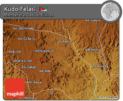 Physical Map of Kudo-Felasī