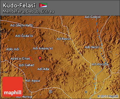 Physical Map of Kudo-Felasī