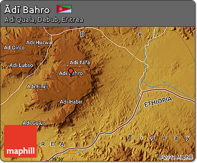 Physical Map of Ādī Bahro