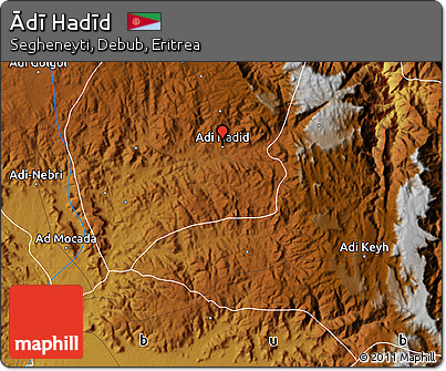 Physical Map of Ādī Hadīd