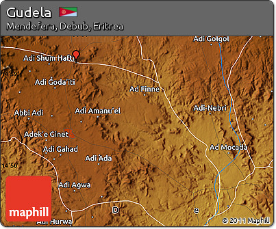 Physical Map of Gudela
