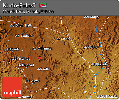 Physical Map of Kudo-Felasī