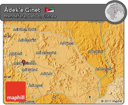 Political Map of Ādek'e Ginet