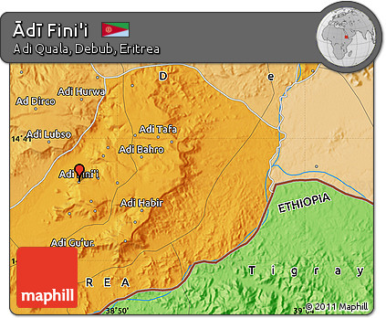 Political Map of Ādī Fini'i