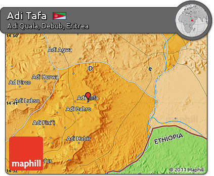 Political Map of Adi Tafa
