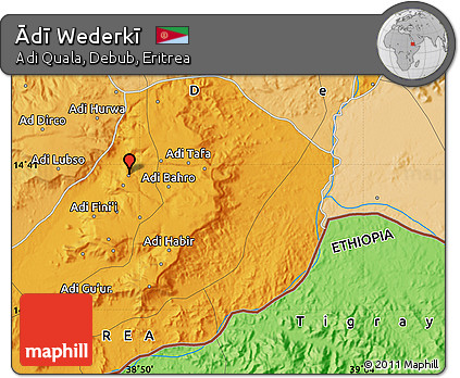 Political Map of Ādī Wederkī