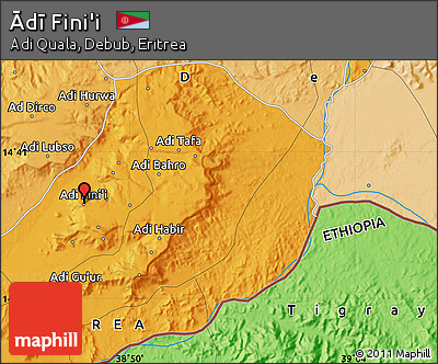 Political Map of Ādī Fini'i