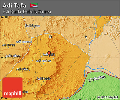 Political Map of Adi Tafa