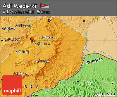 Political Map of Ādī Wederkī