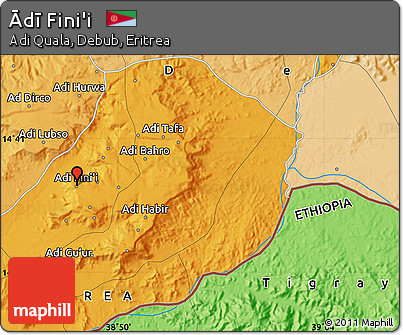 Political Map of Ādī Fini'i