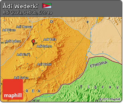 Political Map of Ādī Wederkī