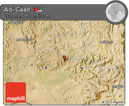 Satellite Map of Adi Gaad