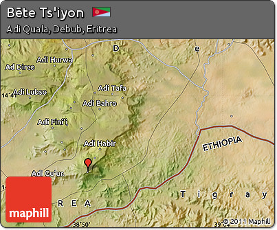Satellite Map of Bēte Ts'iyon