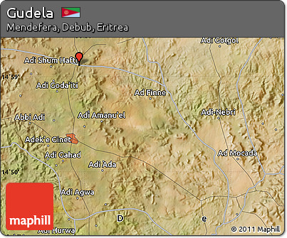 Satellite Map of Gudela