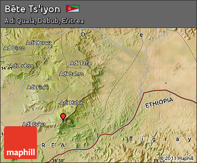 Satellite Map of Bēte Ts'iyon