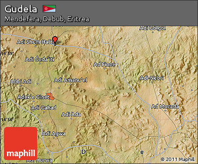 Satellite Map of Gudela